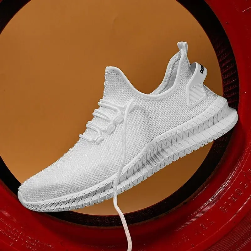 Αναπνεύσιμα ανδρικά παπούτσια για τρέξιμο, ελαφριά ανδρικά παπούτσια για περπάτημα εξωτερικού χώρου Άνετα, μεγάλου μεγέθους, αντιολισθητικά ανδρικά αθλητικά παπούτσια