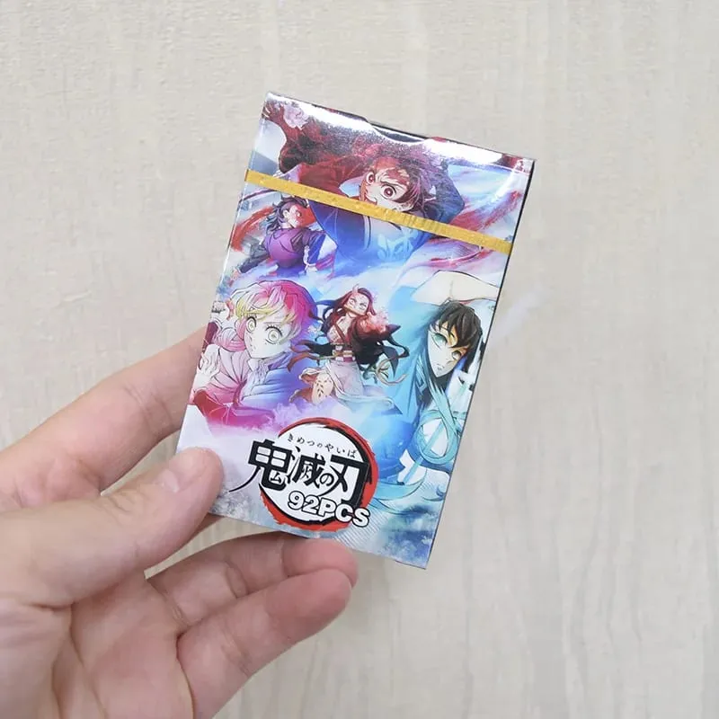 Carte postale de dessin animé Haikyuu Lomo, jouet tueur de démons Genshin Impact, cartes de Collection avec autocollants, cadeau d'anniversaire