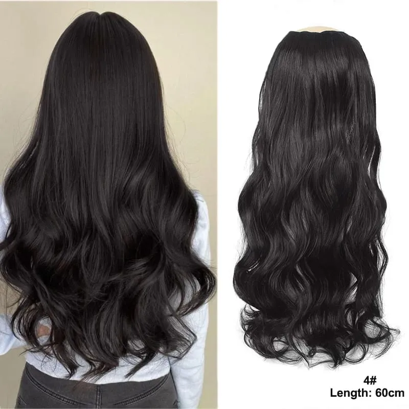 24 inch Long Wavy Hair Clip/Hair Extensions/Wigs/Women's Synthetic Wigs/Parties/Role-Playing/Different Events