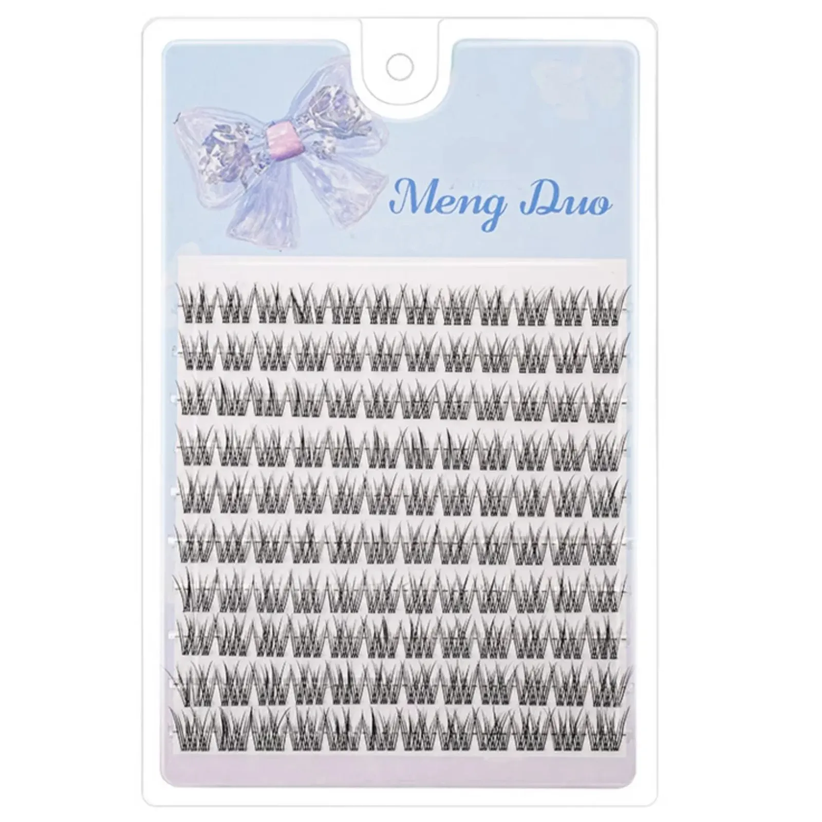 Ultra-Light Natural Long Fish Tail Cluster Lashes Manga Cat Eye Fluffy Extensions Portable Travel Daily Makeup Kit