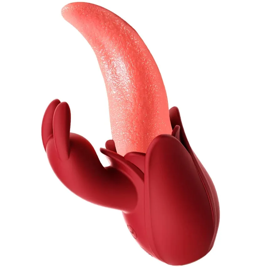 Tongue Licking Nipple Clitoris Stimulator Sex Toys Dildo Vibrator Women Couple Sexy Adult Female Dildo Vibrator Toys 18+ — image 1