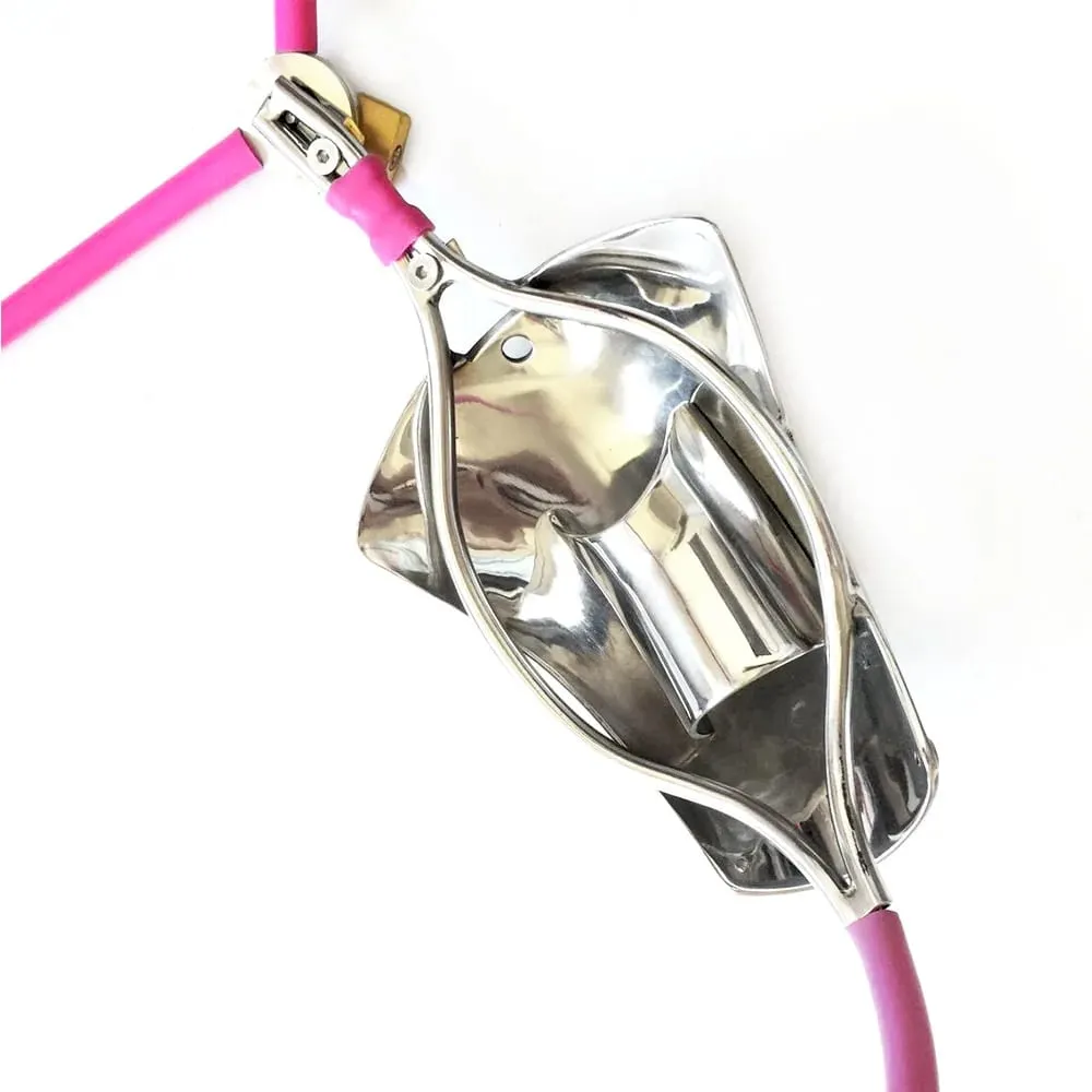 Men's red makeup invisible chastity belt chastity lock adult sex toy anti infidelity anti masturbation chastity lock