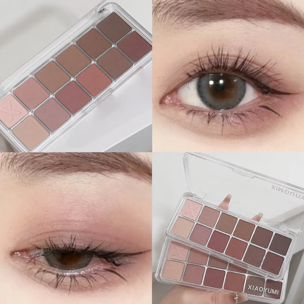 12 Colors Matte Eyeshadow Palette Nude Pink Brown Tones High Pigment Long Lasting No Shimmer Daily Neutral Eye Makeup Cosmetics