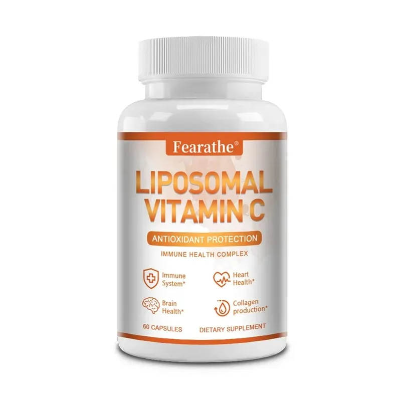 Natural Liposomal Vitamin C - Immune System & Collagen Booster High Absorption Skin Vitamins Vegeterian Vegan Non-GMO