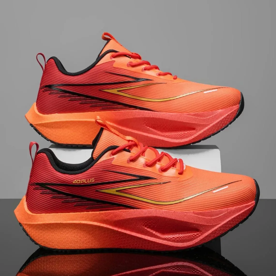 Men Women Carbon Plate Running Shoes Marathon Air Cushion Breathable Lightweight Athletic Walking Sports Sneakers
