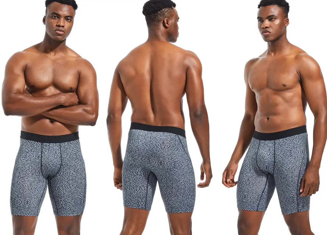 5pcs Long Men's Panties Underwear For Man Boxers Shorts New Sport Mens Underpants Highly Elastic Male Breathable Shorts