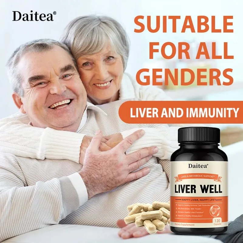 Milk Thistle Capsules Liver Health Support Gut & Immune Health Skin Beauty Liver Function Promotes Digestive Health