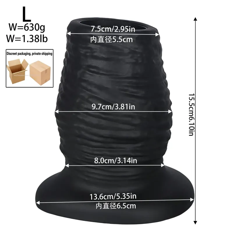 Hollow Butt Plug Silicone Huge Anal Plug Speculum Peep Sex Toys For Women Men Gay Fisting Boxing Gloves Enema Flushing Adult Toy