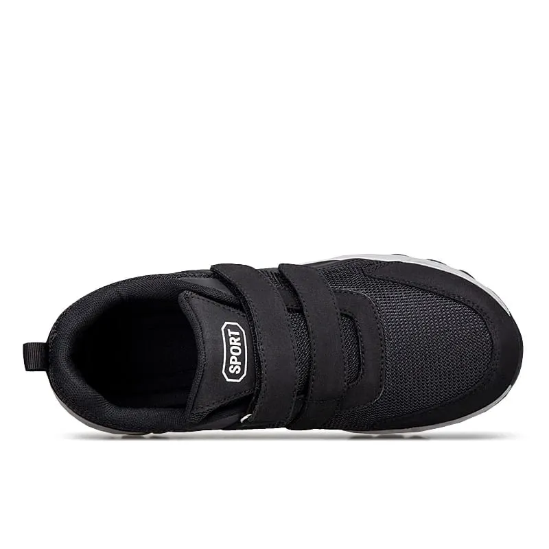 Diabetic Shoes for Men Comfort Walking Shoes for Elderly Swollen Feet Orthopedic Adjustable Double Strap Hook and Loop Sneakers