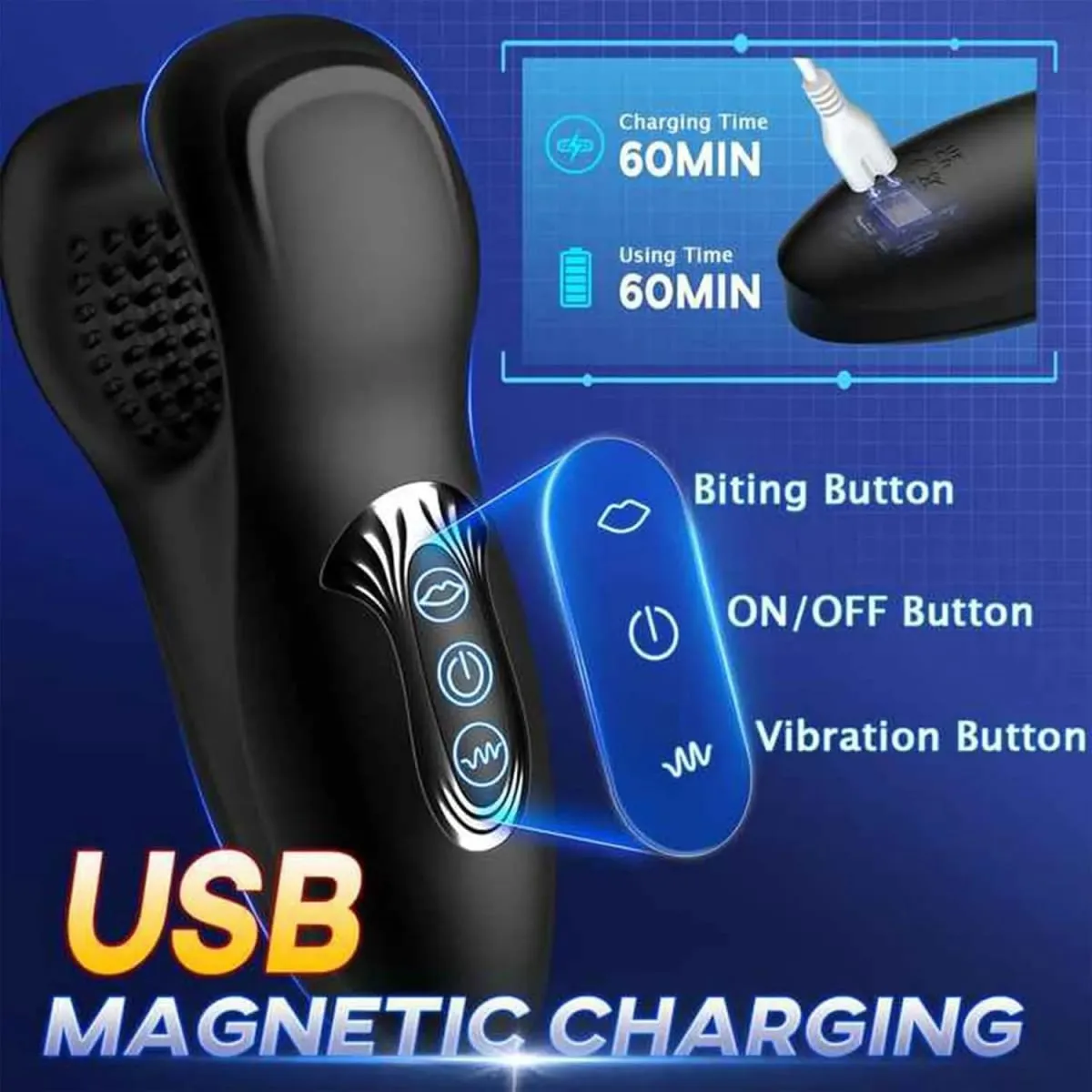 Male Masturbator Penis Training Vibrator - Male Sex Toys Stroker Glans Ghost Exercisers Pocket Pussy Adult Toys Sex Machine