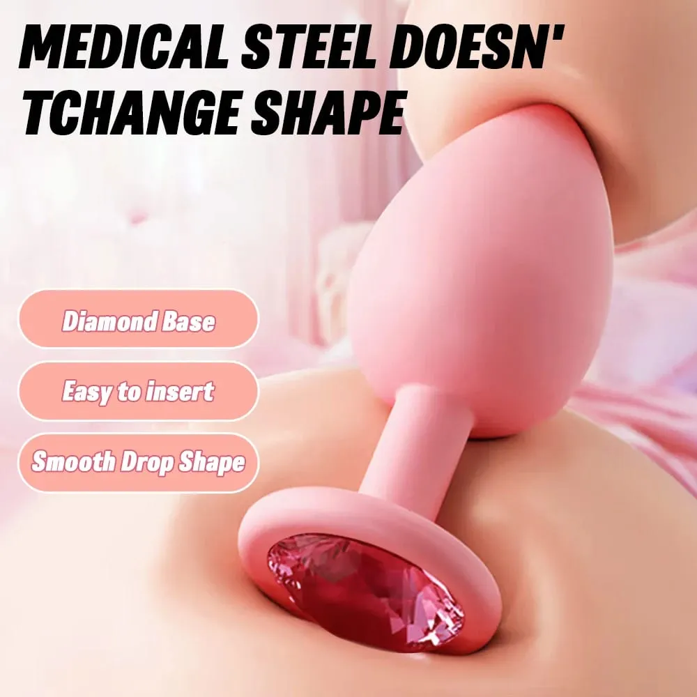 S/M/L Anal Plug Butt Vibrator Sex toy Women/Men Soft Silicone Detachable Erotic Bullet Anal plug Bullet Gay Sex Toys for Adults