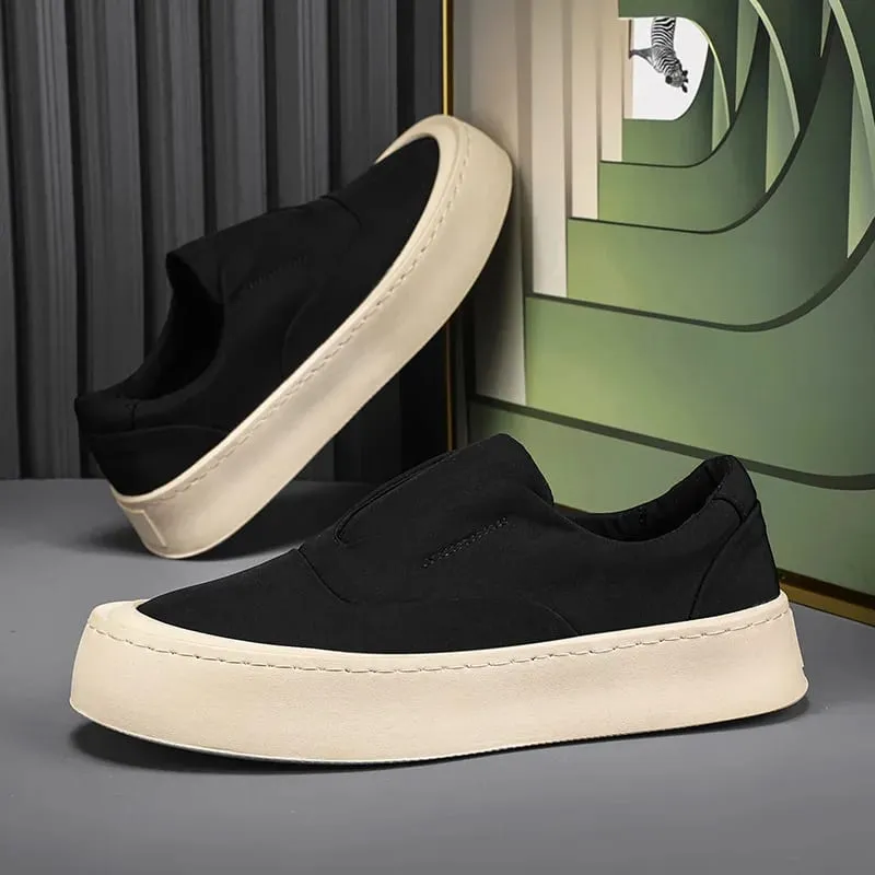 2026 Men's Canvas Casual Loafers Breathable Daily Sneakers Lightweight Comfortable Flat Footwear Free Shipping