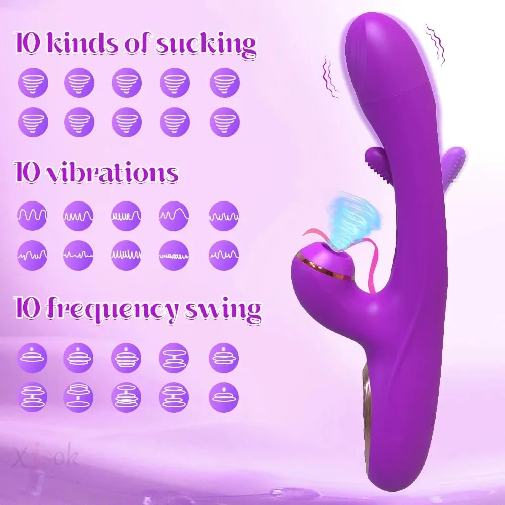 Sucking Flapping Vibrator for Women Clitoris G Spot Stimulator Dildo Tapping Vagina Massager Vibrating Adult Female Sex Toys 18+