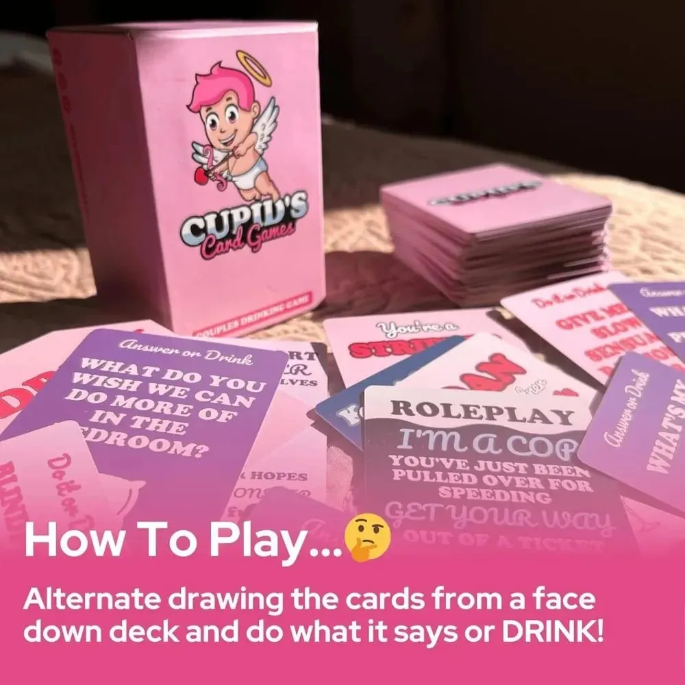 New Cupid Card Game Couples Drinking Game for Adult Dating Nights Bedroom Game for Male and Female Pairs Valentine's Day Gift — image 3