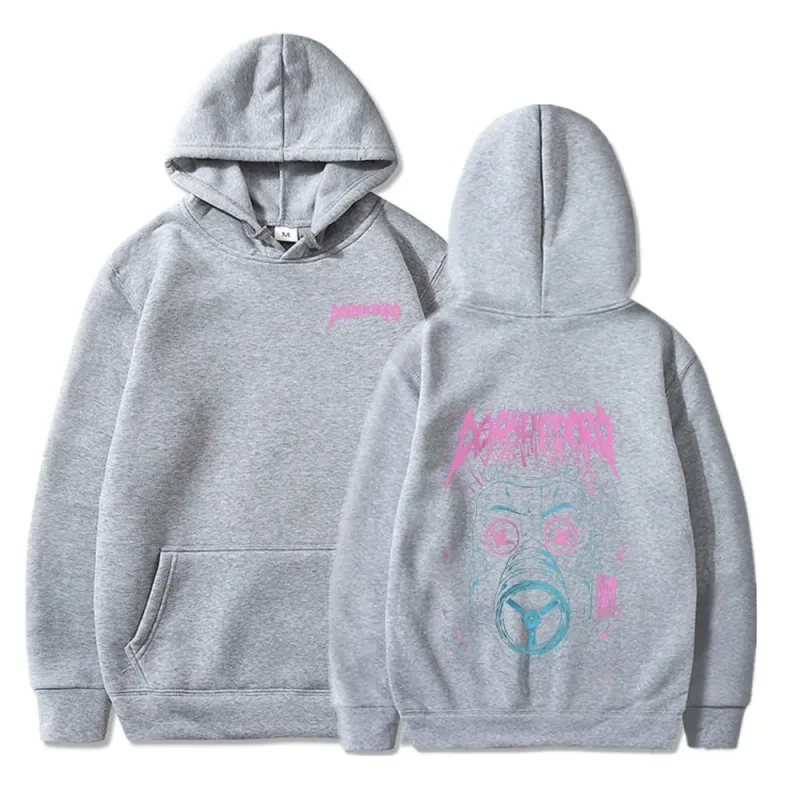 Sudaderas con capucha con estampado de Anime Dorohedoro Kaiman Bienvenido al caos Japón Manga sudaderas hombres mujeres Tops Casual estilo de gran tamaño ropa de calle