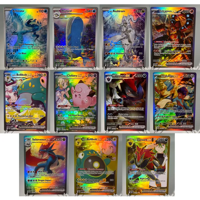 Pokémon GO PKM Cards PTCG6-E GX Rainbow Mewtwo V Dragonite VSTAR Rare Collection Battle Toys Gifts for Hobbies