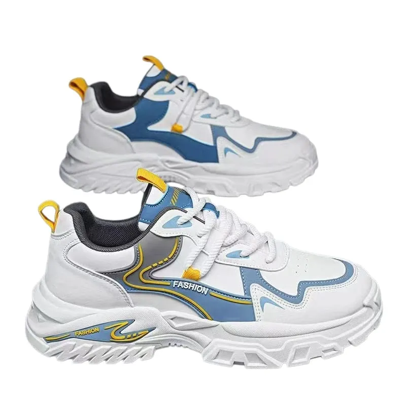 Men Sports Running Shoes Casual Breathable Mesh Outdoor Walking Sneakers Black White Blue Lightweight Shock Absorption Free