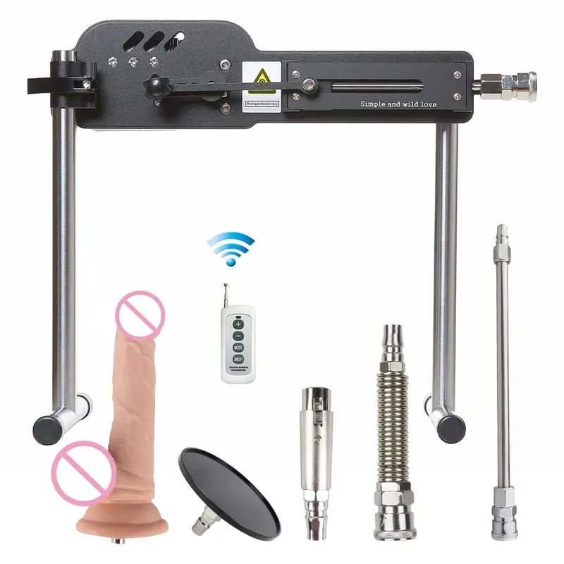 Máquina sexual mejorada con Control remoto, máquina de amor súper silenciosa, Ultra ajustable, Vac U Lock, 30db, 70W, con Big D gratis
