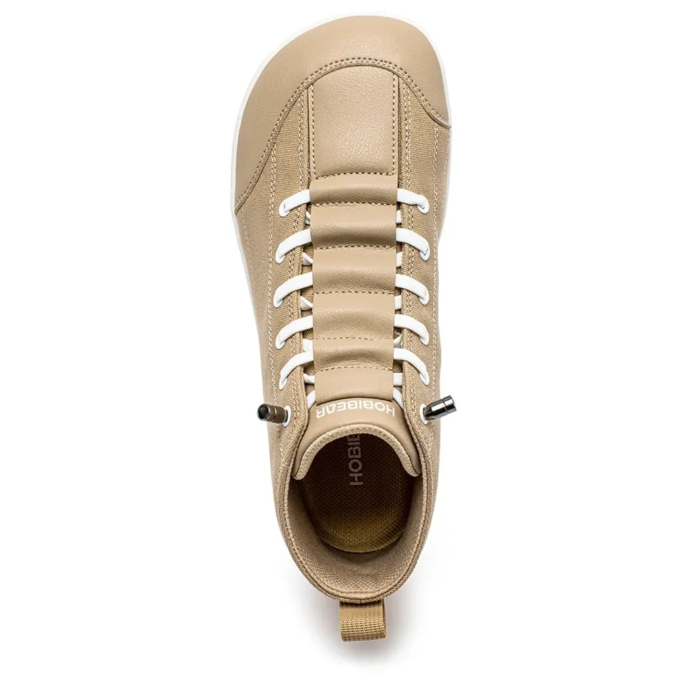 Mid-Top Canvas Boots Unisex Barefoot Wide Width Minimalist Shoes Zero-Drop Trail Running Sneakers