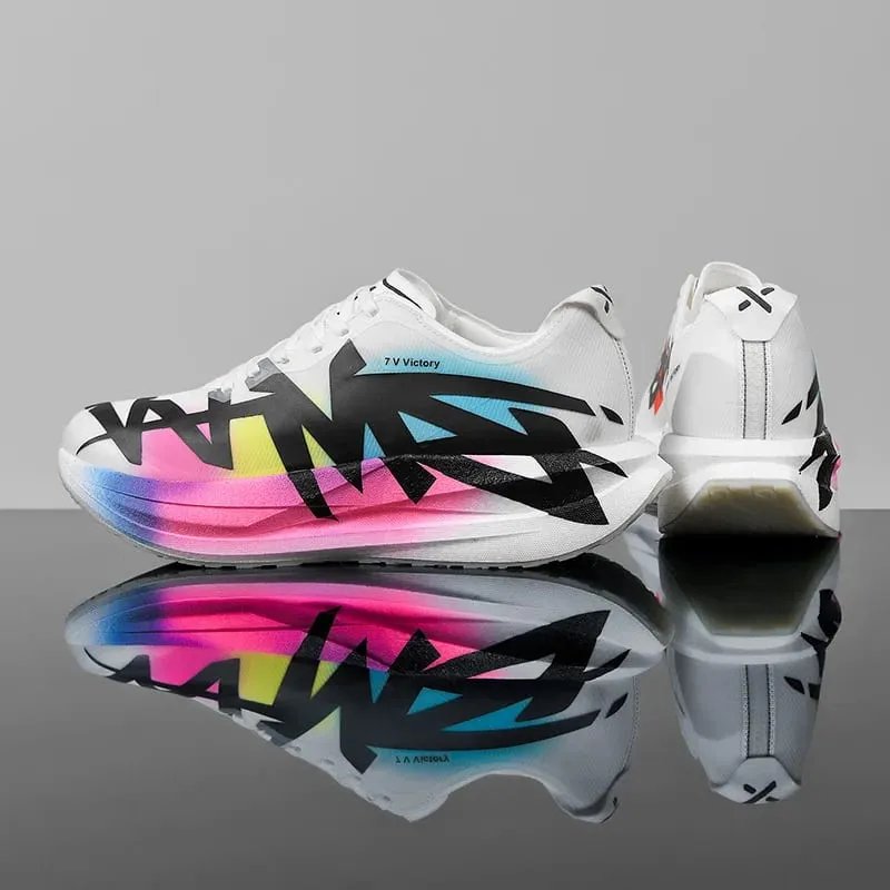 Men Running Shoes Air Cushion Jogging Shoes Carbon Board Marathon Sports Breathable Lightweight Women's Nonskid Casual Sneakers