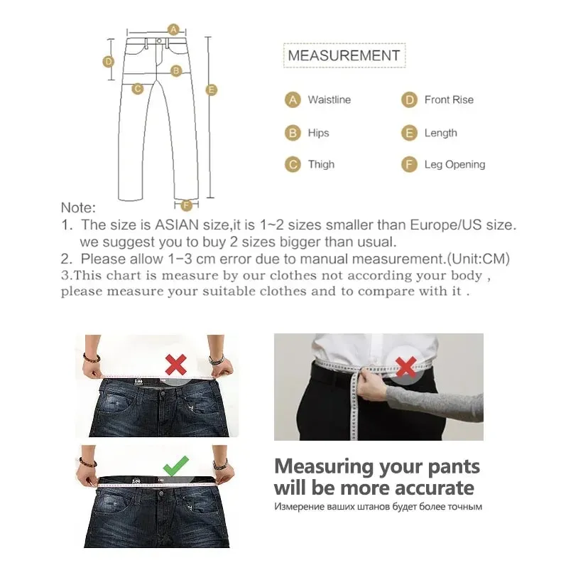 Good Quality Autumn Winter Men's Jeans Classic Retro Blue Denim Pants Work Straight Stretch Cotton Trousers Streetwear Plus Size