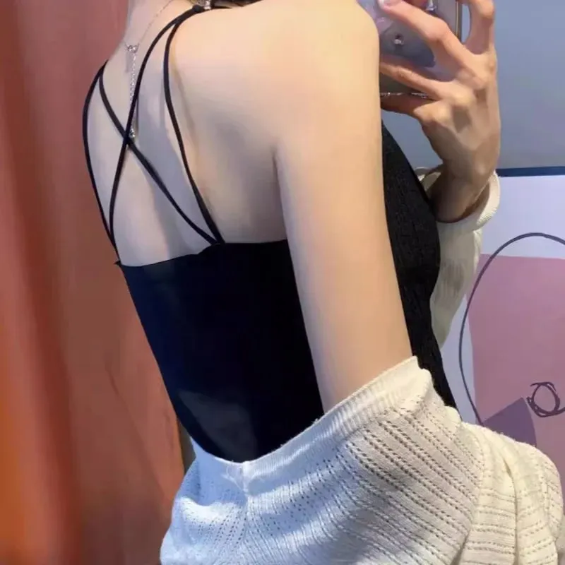 Summer Bra Black Corset Active Big Size Bralette Anti Sagging Bra Vest Topic Camisole&tanks Traf Woman Clothing Top Traf Zara