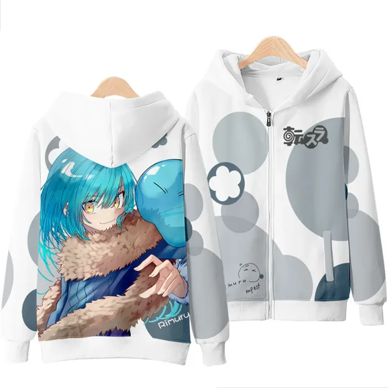 Anime Rimuru Tempest 3D Print Hoodies Men Women Long Sleeve Sweatshirt Harajuku Streetwear Coat Cosplay Costume