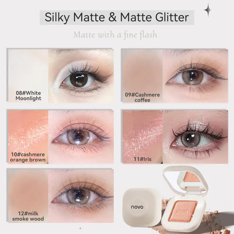 Clear Focus Monochrome Eye Shadow with Mirror Monochrome Eye Shadow Is Suitable for Local Brightening of Eye Makeup