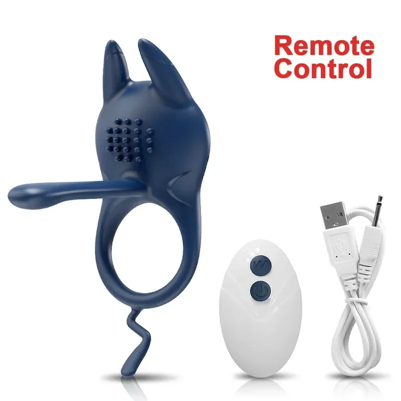 Vibrating Cock Ring Penis Ring para sa Mga Lalaki Ejaculation Delay Remote Control Penis Extension Clit Stimulator Sex Toy para sa Mag-asawa 18+