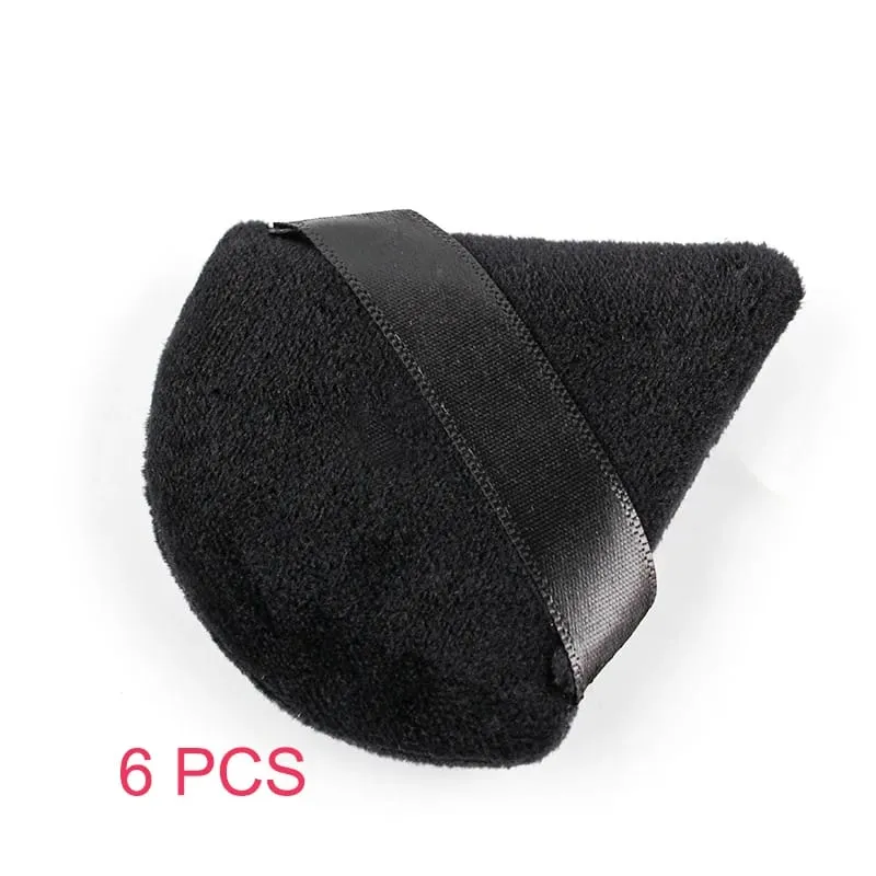 1/2/3/6 ΤΕΜ Triangle Powder Puff For Loose Powder Cosmetic Foundation Puff Makeup Tool Επαναχρησιμοποιήσιμο σφουγγάρι που πλένεται μαλακή σκόνη Puff