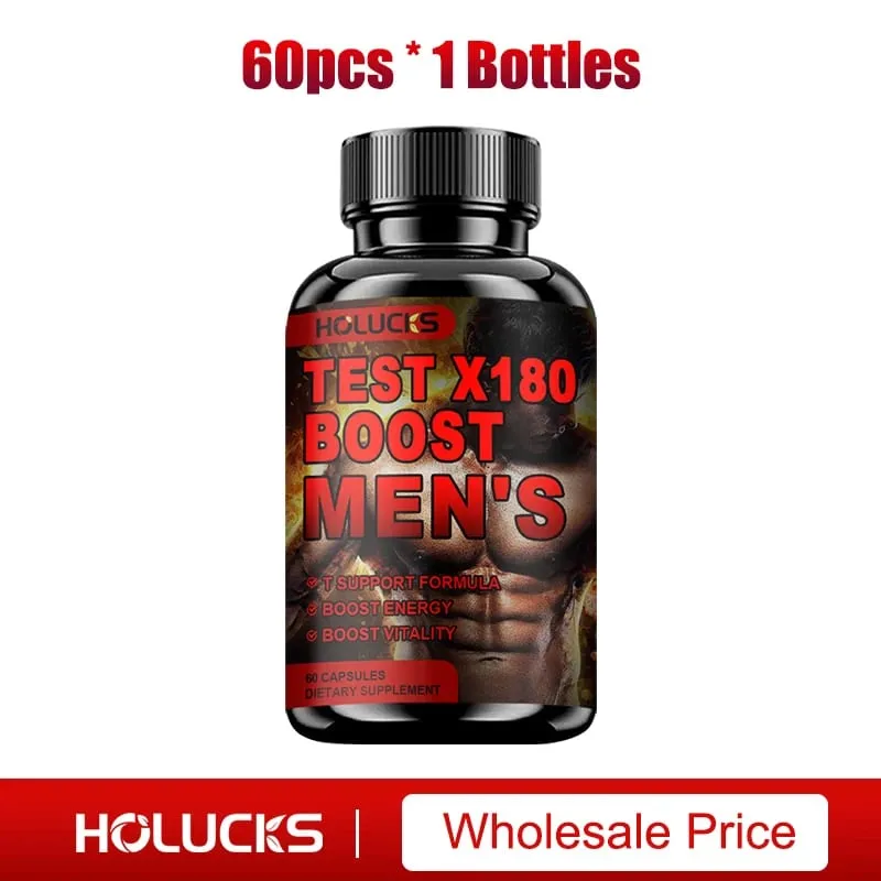 Test X180 Boost 9-in-1 T Support for Men with D-Aspartic Acid Fenugreek Tribulus Terrestris Boost Vitality & Performance