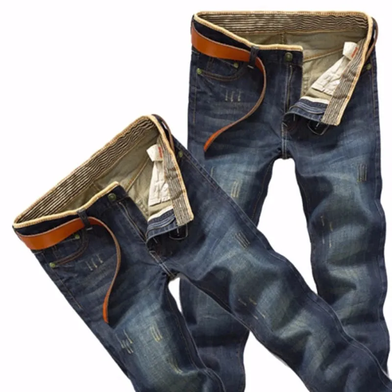 2025 Casual Jeans Mænd Business Lige jeans Stretch denimbukser Bukser Slim Fit Klassiske Cowboys Young Man Jeans