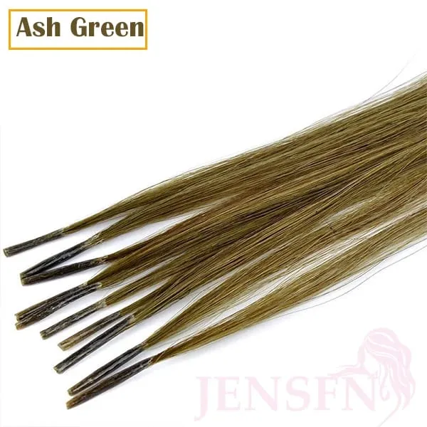 I Tip Color Hair Extensions 0.5g/Strand Remy Fusion 100% Human Hair Keratin Capsule Purple Blue Pink For Women