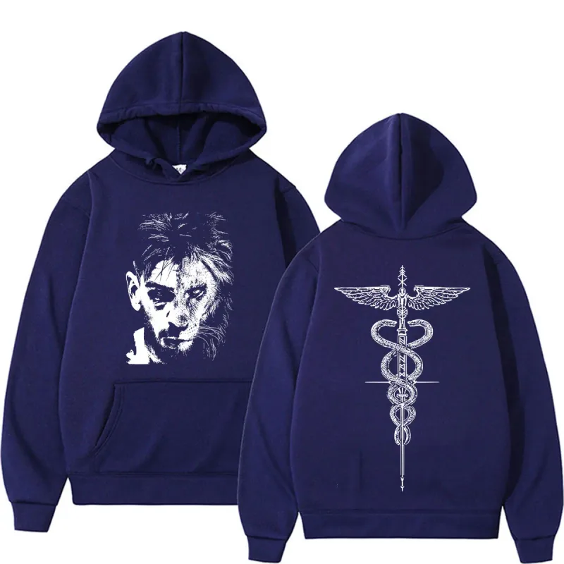 El Matador Ilia Topuria Tattoo Graphic Hoodies Men Women Harajuku Classic Gothic Sweatshirt Casual High Quality Oversized Hoodie