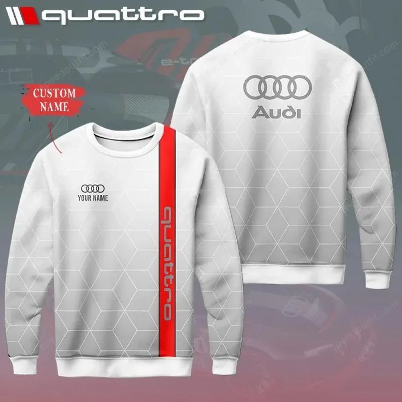 Spring and Autumn New Men's and Women's Long sleeved Hoodies Spring and Autumn Clothing Sports and Leisure Audi Brand Top