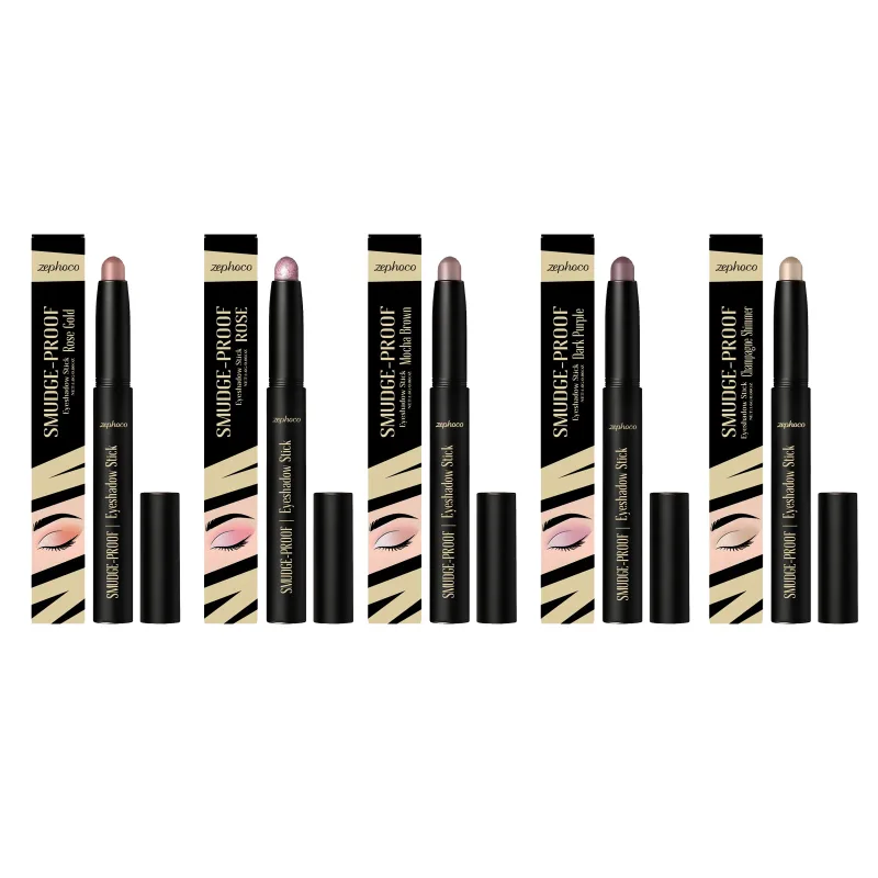 Multi-Color Shimmer Eyeshadow Stick Set: Creamy Smooth High Pigment Long-Lasting Glitter Eye Makeup for Beginners & Daily Looks