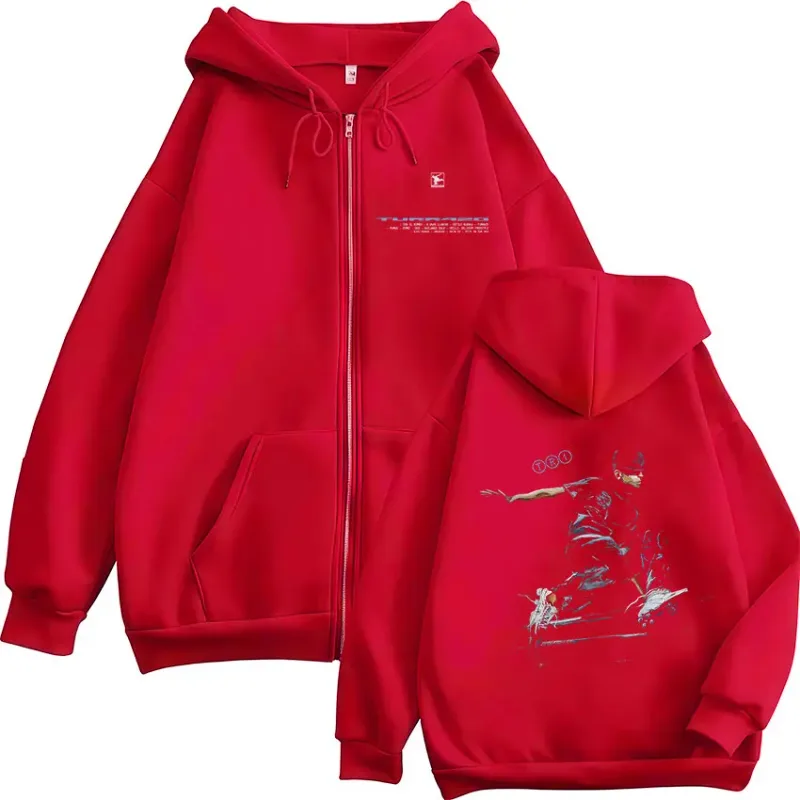 Rapper Trueno Turr4zo 2026 Tour Album Zipper Hoodies Men's Women Clothing Fashion Pullover Zip Up Hooded Sweatshirts Jacket Coat