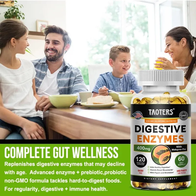 Digestive Enzymes Containing Papain and Bromelain Help Support Digestion Improve Gut Health Boost Metabolism Improve Dull Skin — image 6