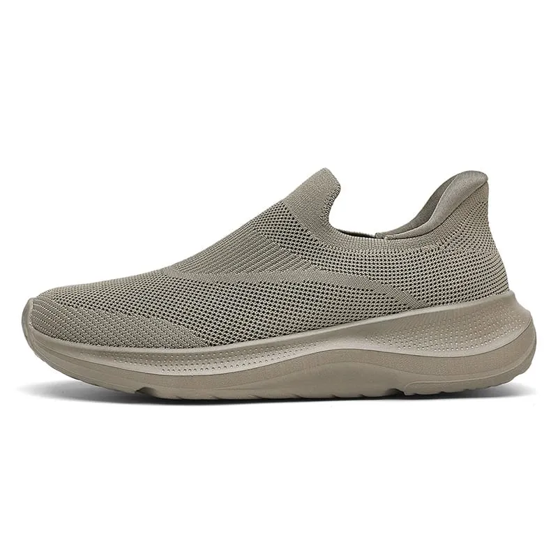 Breathable Knit Slip on Platform Walking Shoes Sports Magaan na Non Slip Cushion Casual Sneakers para sa Mga Lalaki Babae Mataas na Kalidad