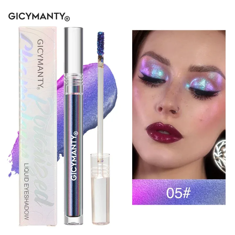 Polarized Chameleon Liquid Eyeshadow Shimmer Glitter Long Lasting Waterproof Multi-Use Eye Highlight Blusher Makeup