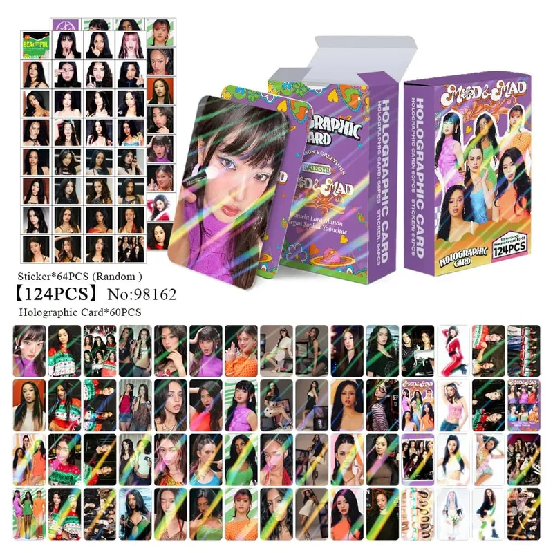 124pcs KATSEYE New Album Photocards Stickers Kpop Merch Lomo Cards Set Fans Collection Cards Gifts