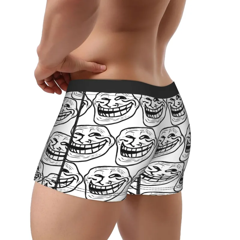 怒りコミック Trollfac トランクおかしいアニメポーチ下着ホット販売パターンボクサーブリーフ快適な男性パンツプラスサイズ