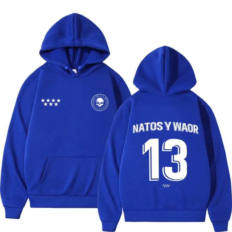 Rapper NATOS WAOR 13 Sweatshirts Men Women Fashion Hip-hop Pullover Autumn Winter Loose Casual Gothic Punk Tracksuit Streetwear