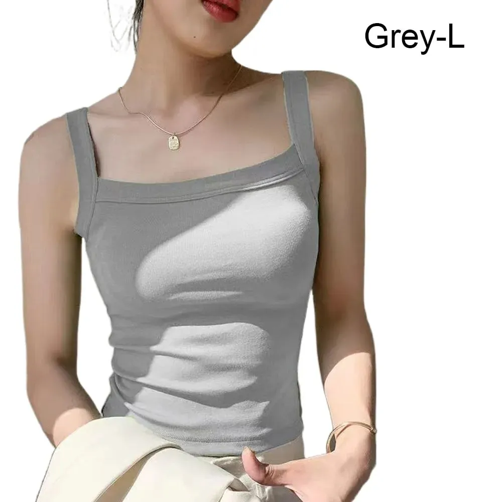 Casual Sleeveless Summer Tank Tops Slim Underwear Cami Top Shirt Camisoles Vest Corset Sports Activities