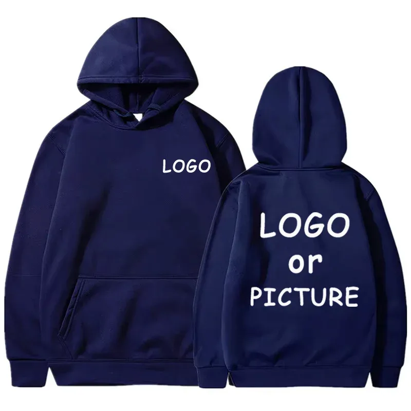 Custom logo printed men's women's casual hoodies long sleeve hoodies autumn and winter personalized street style sweatshirts.