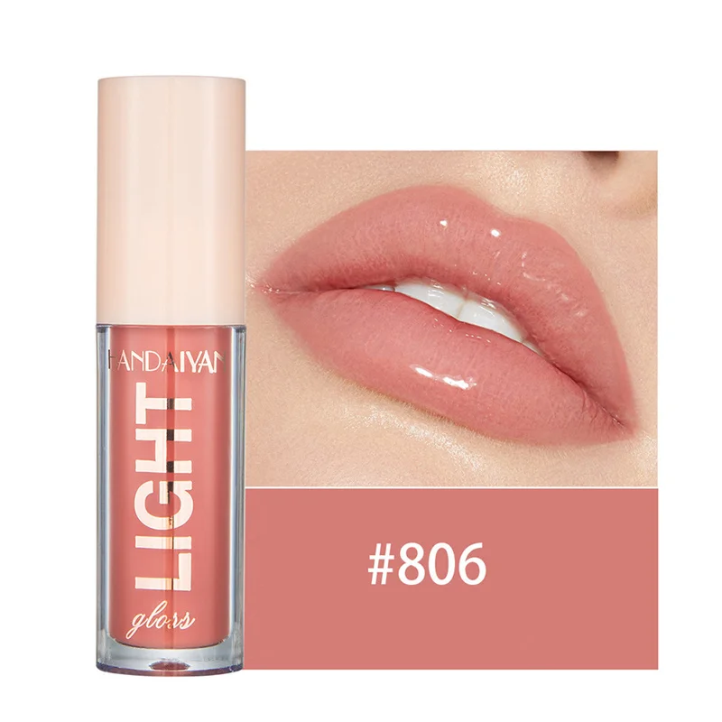 12 barev Mirror Pearl Lesk na rty Dlouhotrvající hydratační lesk Glitter Lip Glaze Vodotěsné sklo Tekutá rtěnka Dámský make-up