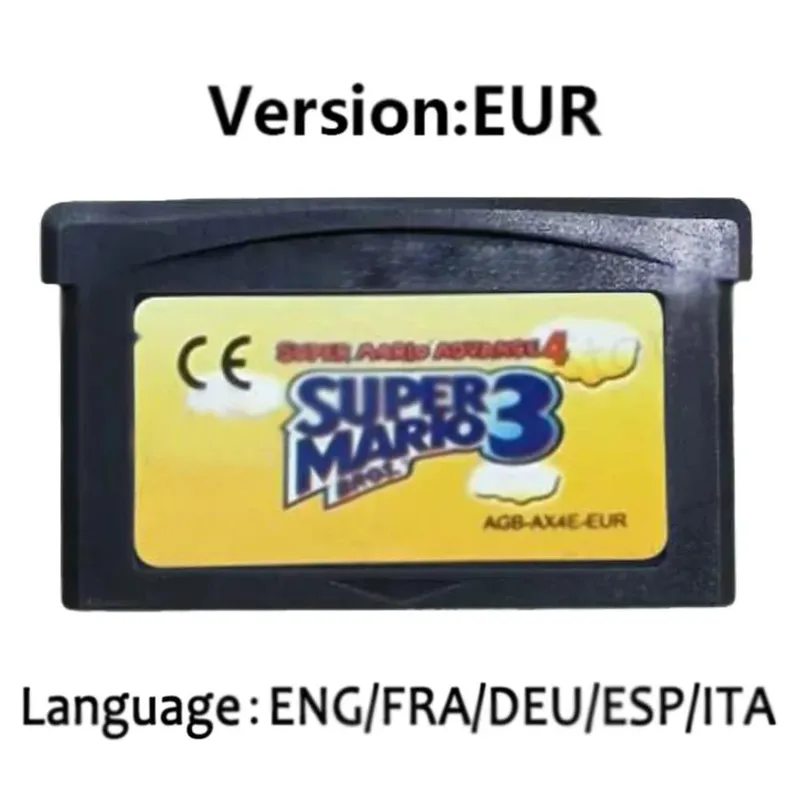Wari0 32 Bit GBA Game Cartridge Kart Game Card Series EUR USA Version Video Game Card For GBA Portable Game Console