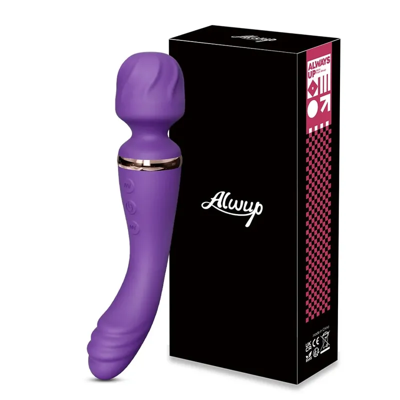 2 in 1 AV Wand Vibrator for Women Clit G-Spot Vagina Stimulator Nipples Breast Massager Female Masturbator Sex Toy for Women