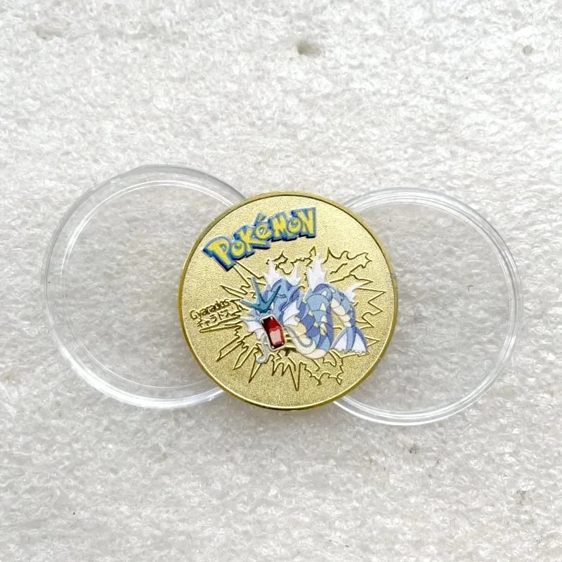 Pokemon Đồng Tiền Vàng Pikachu Anime Đồng Tiền Kỷ Niệm Charizard Vàng Kim Loại Tròn Đồng Xu Đồ Chơi