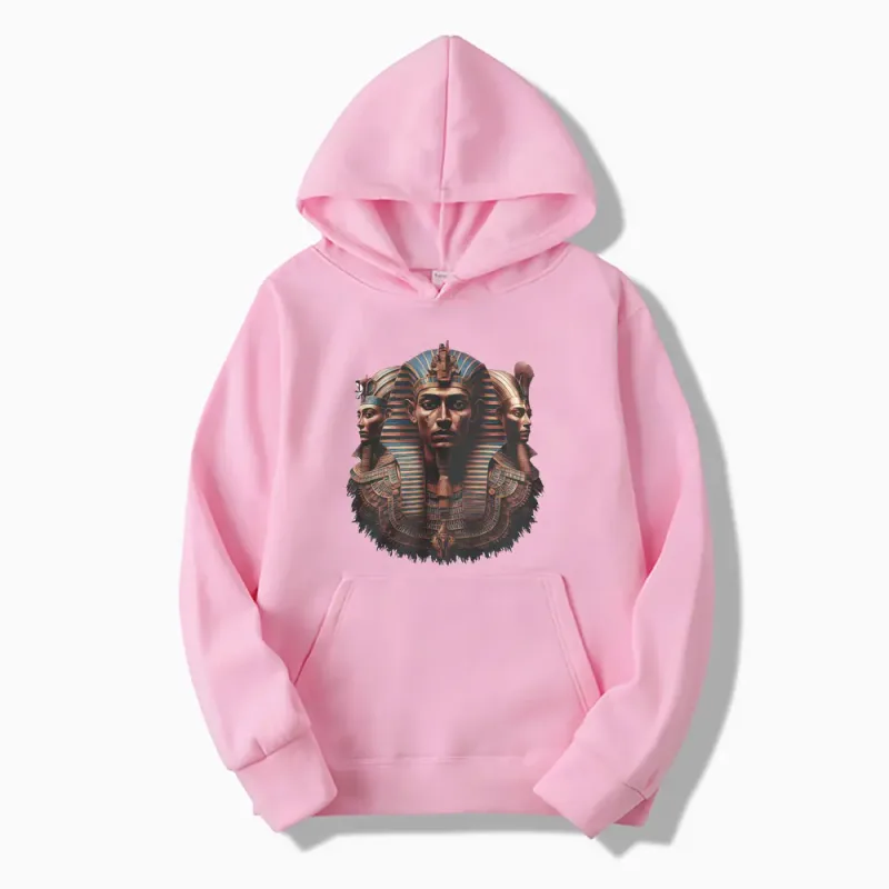 Egyptian Pharaoh Graphic Ancient Egypt Art Meme Hoodie Men Women Vintage Fashion Humor Long Sleeve Hooded Sweatshirts Streetwear